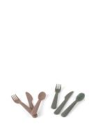 Tiny Biobased Cutlery Set Home Meal Time Cutlery Khaki Green Dantoy