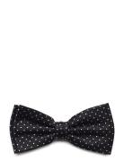 Portia 1924 Dots Silk Bow Tie Marinblå