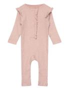 Fixoni Romper Ls Rib Rosa