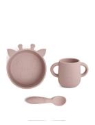 Ebba Silic Dinner Set 3-Pack Home Meal Time Dinner Sets Pink Nuuroo
