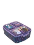 Frozen Multi Compartment Sandwich Box Home Meal Time Lunch Boxes Purpl...