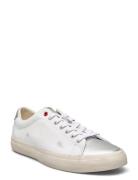 Polo Ralph Lauren Longwood Distressed Leather Sneaker Vit