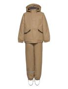 Mikk-line Pu Rain Set Rec Warm Animal Susp104 Beige