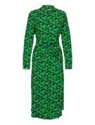 Mads Nørgaard Chakra Zinni Dress Aop Grön