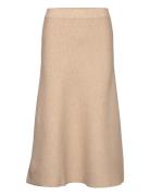 Tom Tailor Skirt Knitted A-Shaped Beige