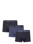 GANT Pinstripe Trunk 3-Pack Blå