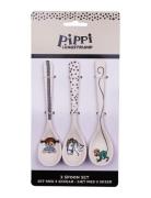 Barbo Leksaker Pippi Tableware 3 Spoons Set - Trend Multi/patterned