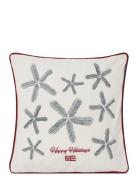 Lexington Home Spruce Stars Organic Cotton Velvet Pilllow Cover Vit