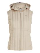 Tommy Hilfiger Feminine Lw Down Vest Beige