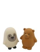 Rätt Start Natural Rubber, Bath Leksaker, Bear & Owl, 2-Pack Multi/pat...