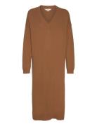 Basic Apparel Lise V-Dress Brun