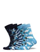 Happy Socks 5-Pack Boozt Gift Set Marinblå