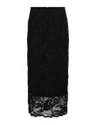 Vila Vilorna Lace Midi Skirt Svart