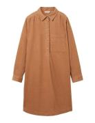 Tom Tailor Corduroy Dress Solid Brun