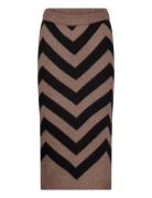 YAS Yaskavalli Hw Midi Knit Skirt S. Brun