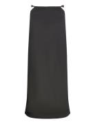 Ganni Double Satin Maxi Skirt Svart