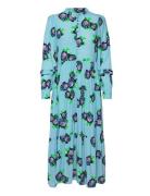 YAS Yasrosola Ls Long Dress S. Blå