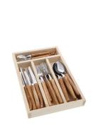 Jean Dubost Cutlery Set 24 Pcs Laguiole Brun