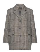 Soaked In Luxury Slchicka Checked Blazer Svart