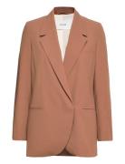 IVY OAK Blazer With Hidden Press Buttons Brun