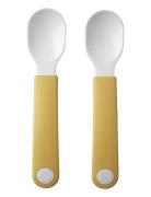Begynderske Mio 2 Stk Home Meal Time Cutlery Yellow Mepal