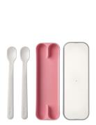 Madeske Mio 2Stk Home Meal Time Cutlery Pink Mepal