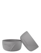 Silic Baby Bowl 2-Pack Quiet Grey Home Meal Time Plates & Bowls Bowls ...