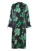 Object Objflora L/S Long Dress 125 Svart