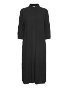 Kaffe Kabarral Shirt Dress 3/4 Sl Svart