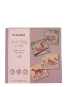 Filibabba Parent & Baby Puzzle - Nordic Animals Multi/patterned