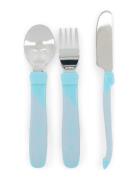 Twistshake Twistshake Learn Cutlery Stainless Steel 12+M Pastel Blue B...