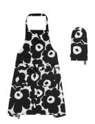 Unikko Kitchen Textile Set Home Textiles Kitchen Textiles Aprons Black...
