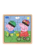 Gurli Gris Peppa Pig - Wooden Puzzle - Bikeride Multi/patterned