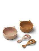 Evan Set 2-Pack Home Meal Time Plates & Bowls Bowls Pink Liewood