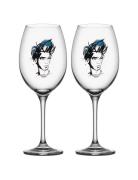 All About You/Miss Him Blå 2-Pack Wine 52Cl Home Tableware Glass Wine ...