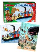 Rasmus Klump Rasmus Klump - 2 Puzzles Mary Multi/patterned