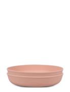 Silic Plate 2-Pack - Peach Home Meal Time Plates & Bowls Plates Pink F...