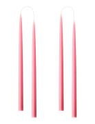 Kunstindustrien Hand Dipped Candles, 4 Pack Rosa