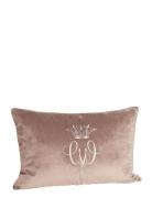 Pillow Case Royal Beige/Grå 40X60 Cm Home Textiles Cushions & Blankets...