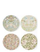 Morris & Co William & Morris Plate Set Of 4 20Cm Multi/patterned