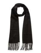 Lyle & Scott Lambswool Scarf Svart