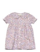 En Fant Dress Woven Aop Rosa