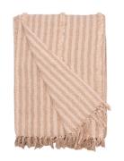 Throw, Stripe/Tufted Home Textiles Cushions & Blankets Blankets & Thro...