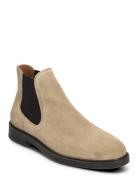 Selected Homme Slhblake Suede Chelsea Boot Beige