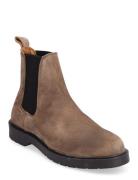 Selected Homme Slhtim Suede Chelsea Boot Brun