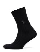 Polo Ralph Lauren Underwear Ribbed Trouser Socks Svart