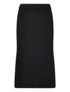 Vila Vicomfy A-Line Knit Skirt- Noos Svart