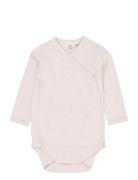 Copenhagen Colors Baby Striped Wrap Body Long Sleeve Rosa