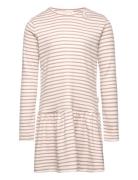 Petit Piao Dress L/S Modal Striped Rosa