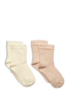 Minymo Ankle Sock - Rib Rosa